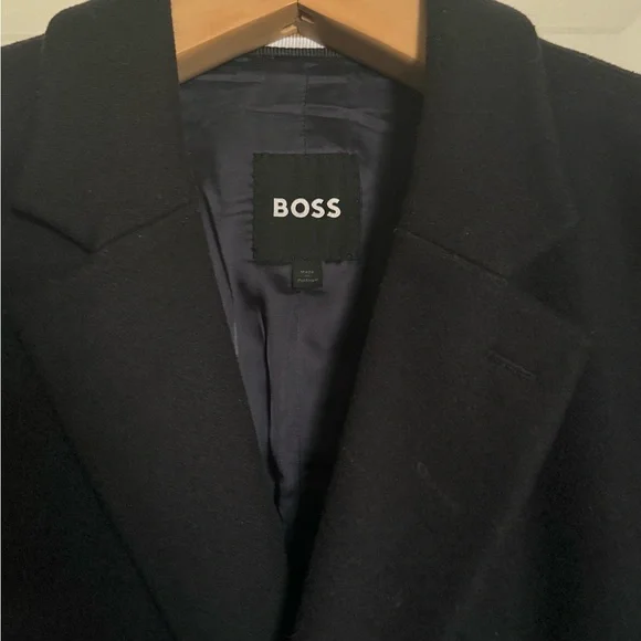 Hugo Boss "Wool-Bend Coat With Full Lining" for Men
